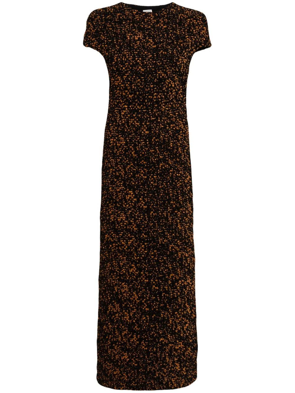 Tortoiseshell-Effect Chenille Maxi Dress