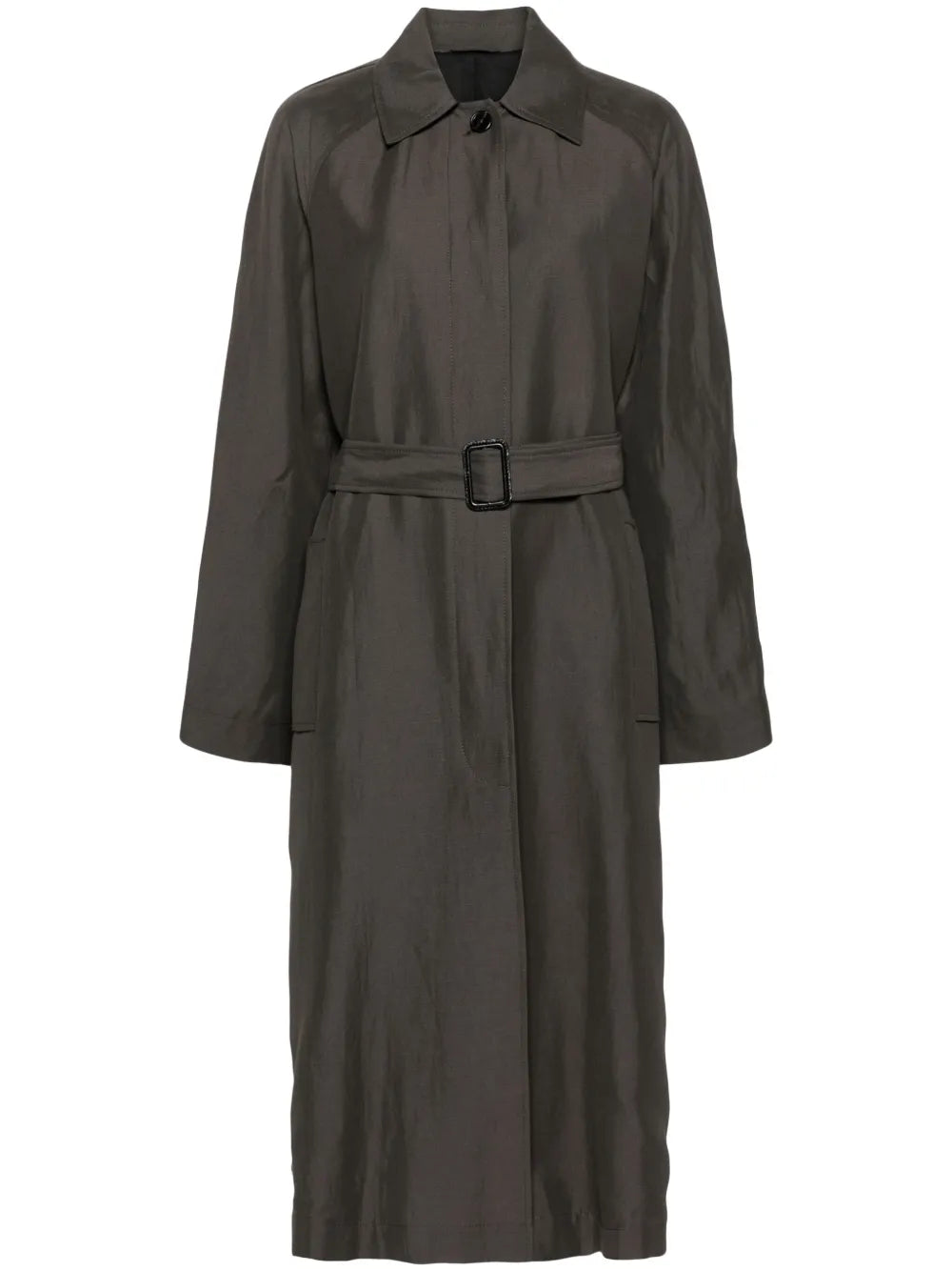 Single-Breasted Calf-Length Coat