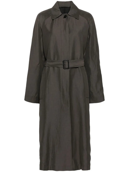 Single-Breasted Calf-Length Coat