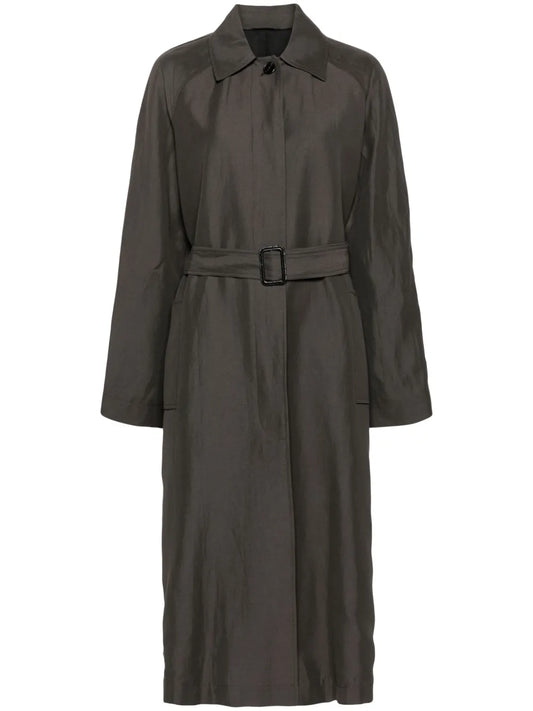 Single-Breasted Calf-Length Coat