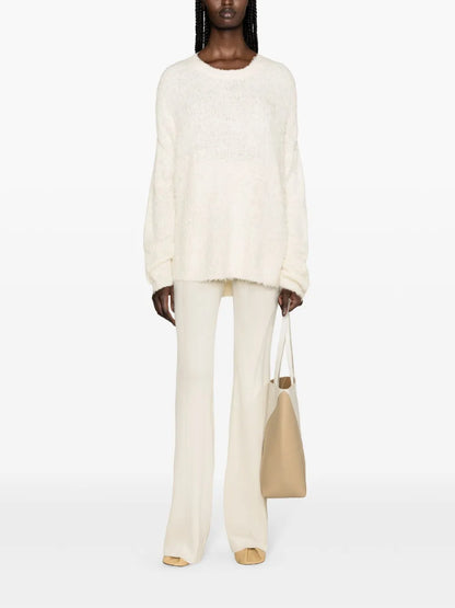 Brushed-Effect Silk Jumper