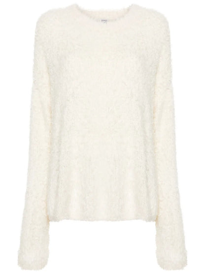 Brushed-Effect Silk Jumper