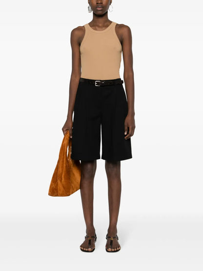 Knee-Length Twill Shorts