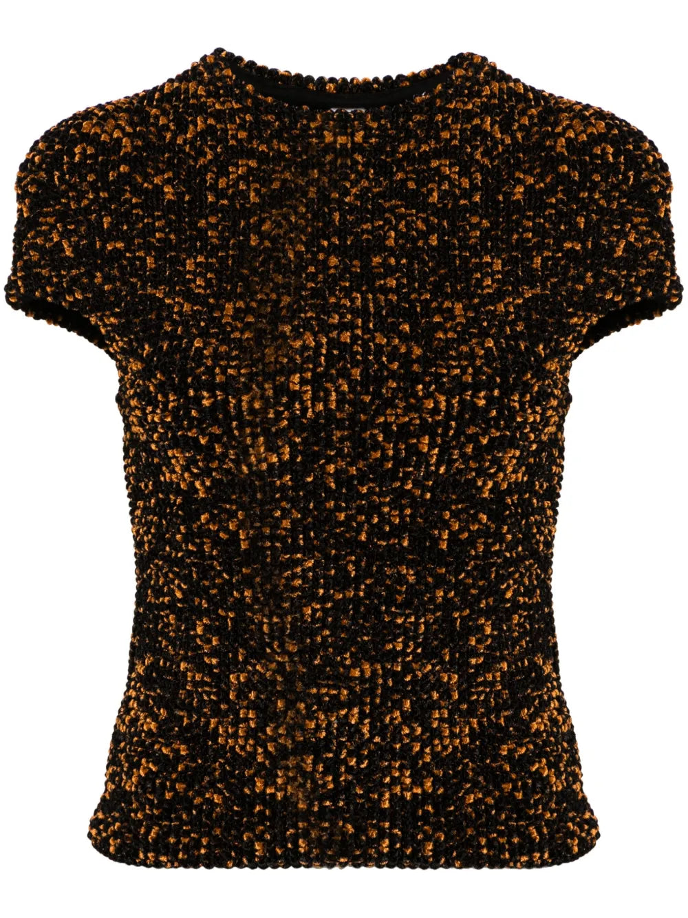 Tortoiseshell-Effect Chenille Top