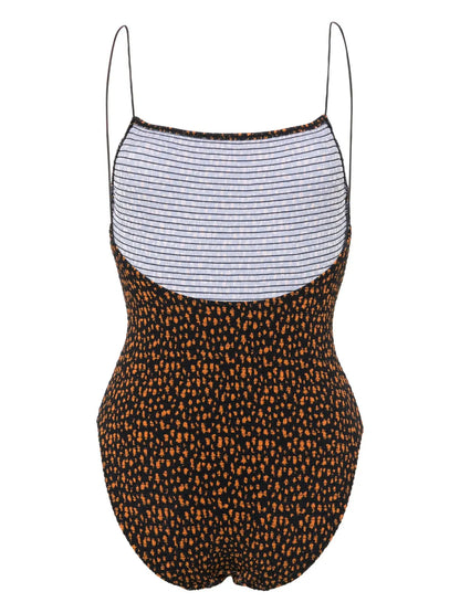 Smocked One-Piece Swimsuit