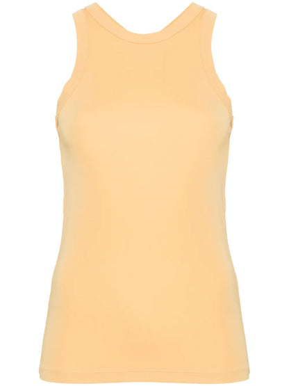 Sleeveless Crepe Tank Top