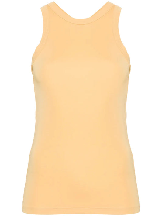 Sleeveless Crepe Tank Top
