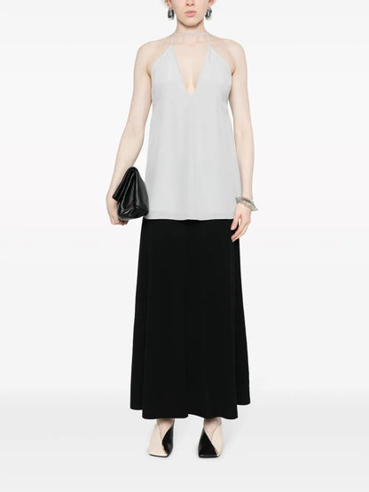 High-Waisted Midi Skirt
