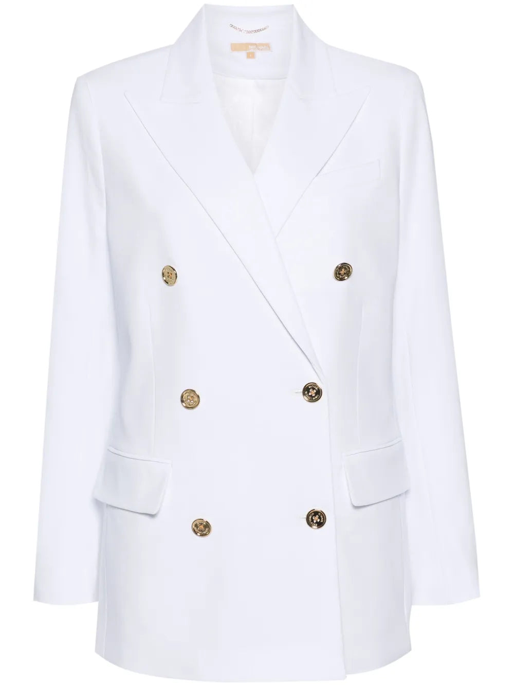 Crepe Double-Breasted Blazer