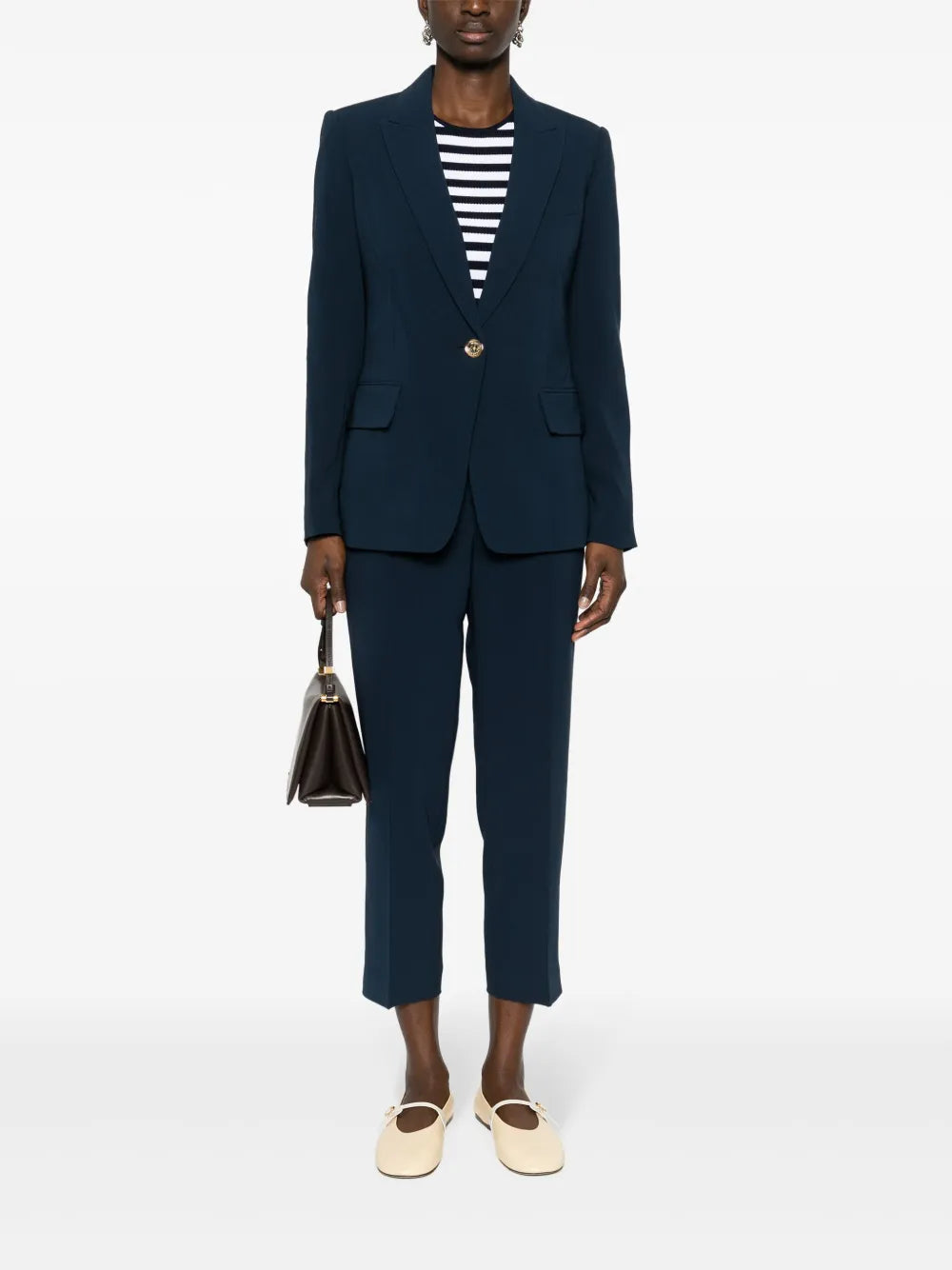 Crepe Single-Breasted Blazer