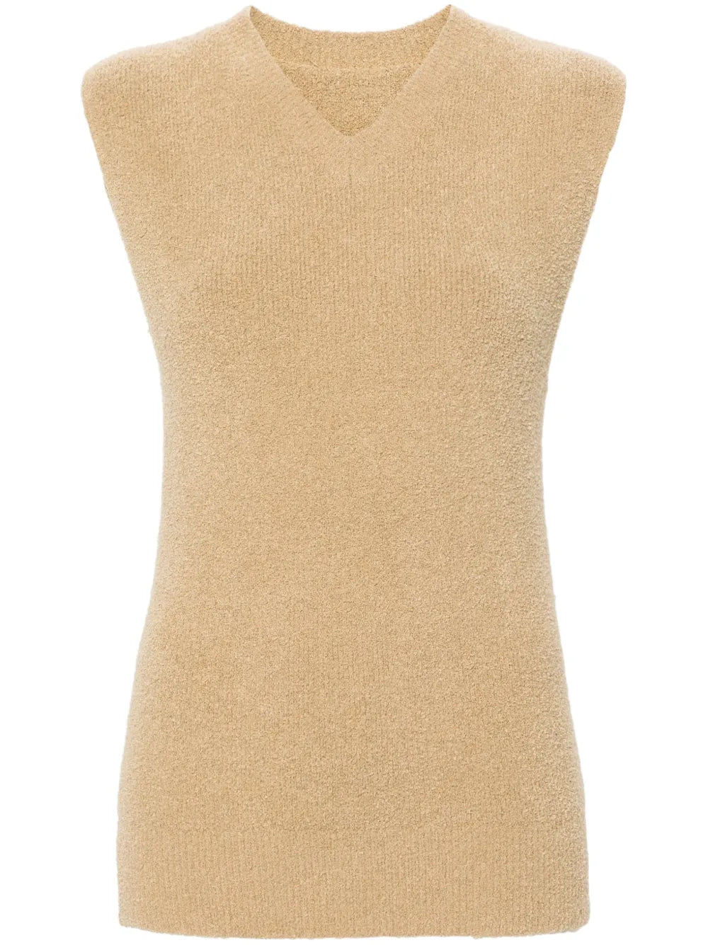 V-Neck Terry-Cloth Vest