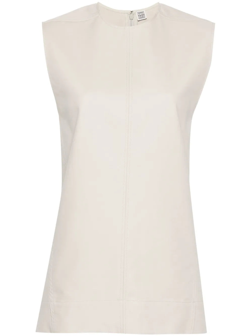 Sleeveless Seam-Detailed Top