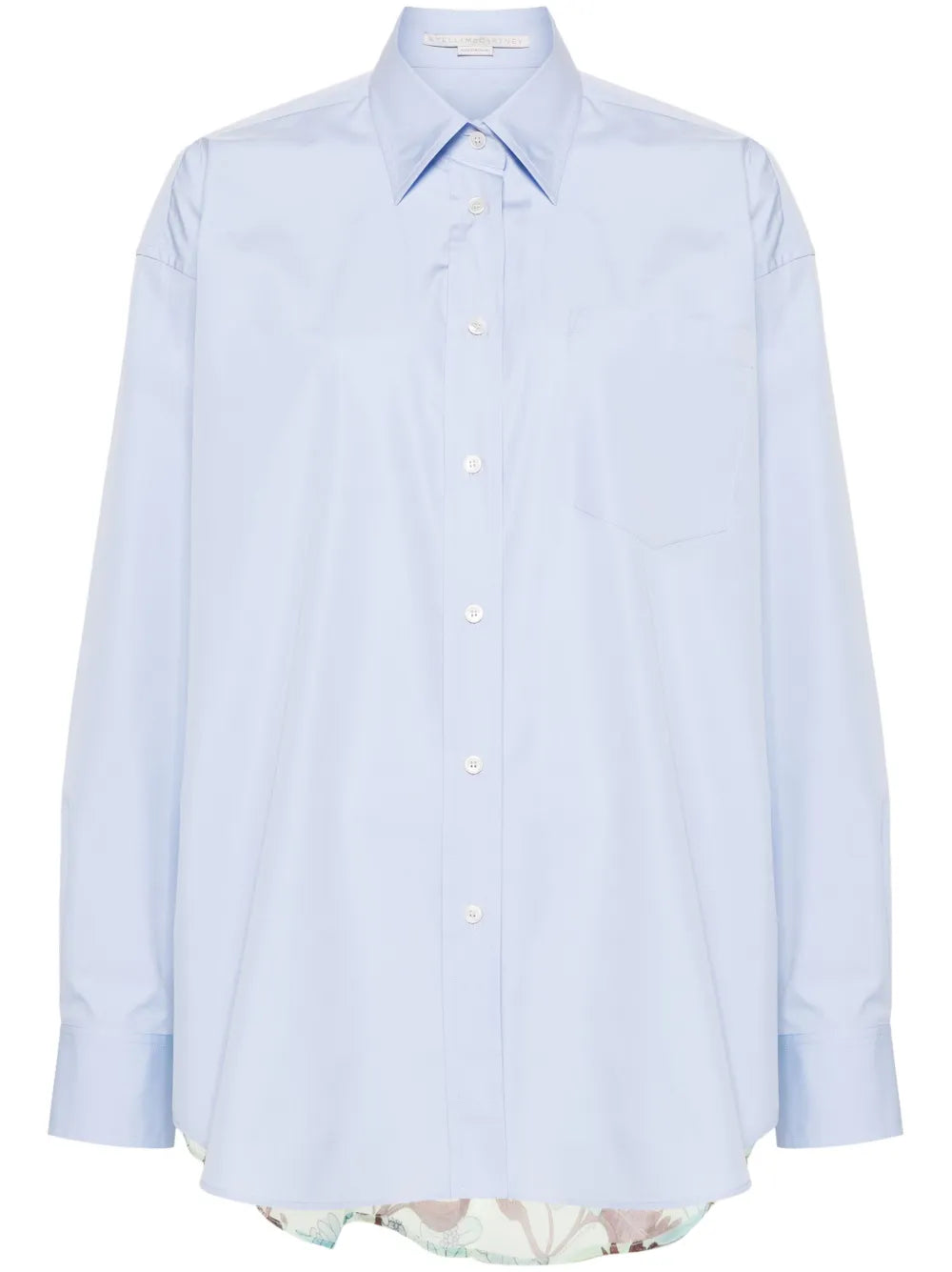 Straight-Point Collar Panelled Shirt