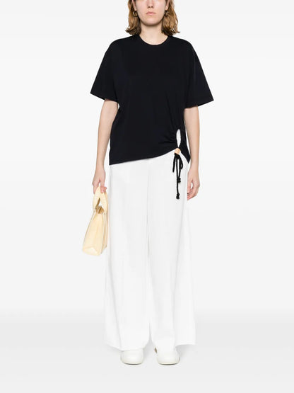 Braid-Detail Cotton T-Shirt