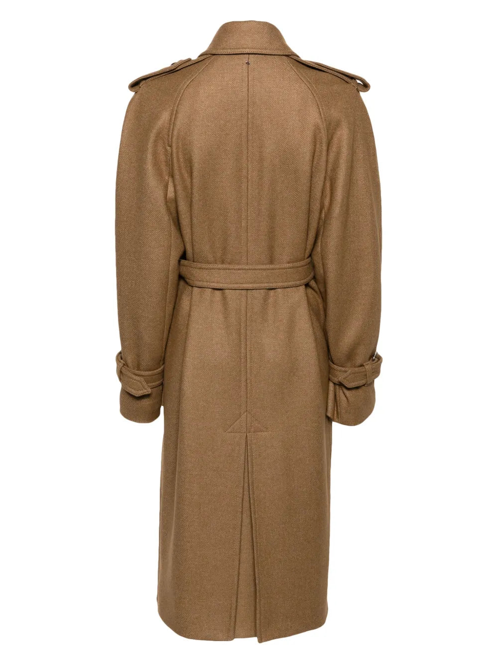 Double-Breasted Twill Trench Coat