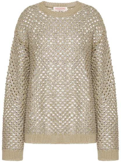 Open-Knit Linen Jumper