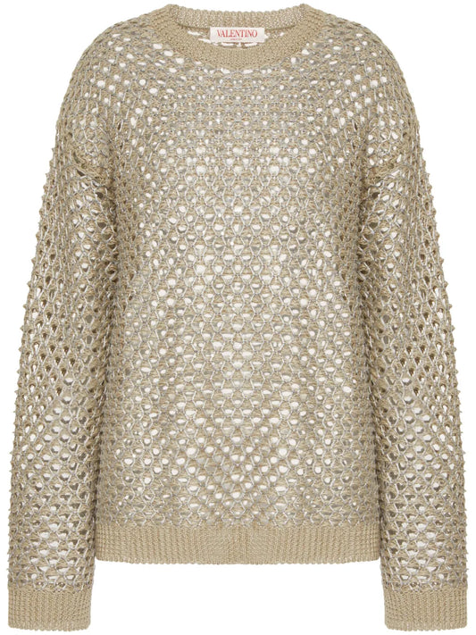 Open-Knit Linen Jumper