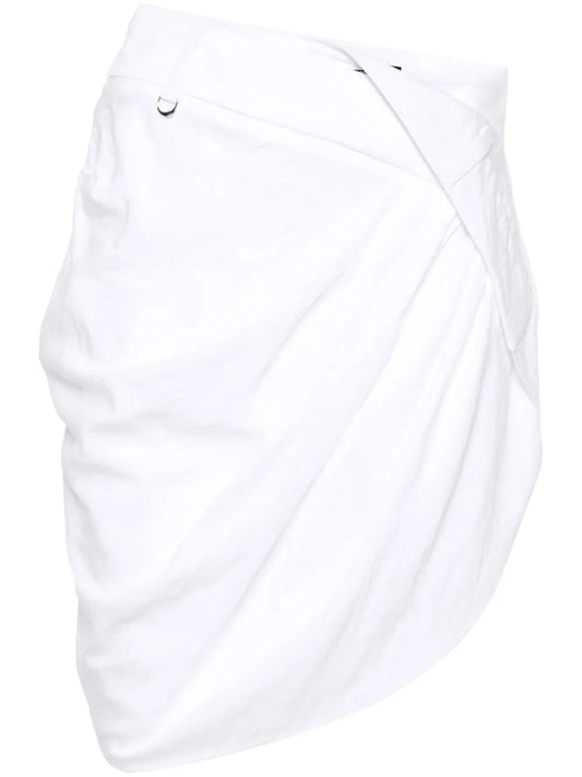 La Mini Jupe Saudade Draped Miniskirt