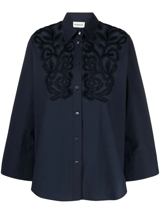 Broderie Anglaise Cotton Shirt