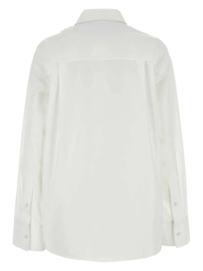 Floral Cut-Out Cotton Shirt