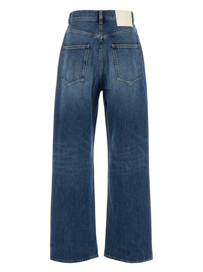 Wide-Leg Cotton Jeans