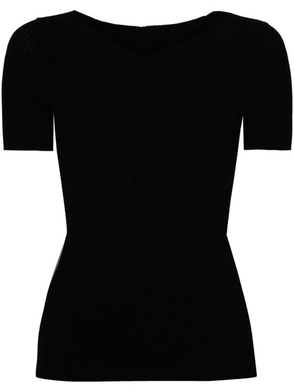 V-Neck Knitted Top