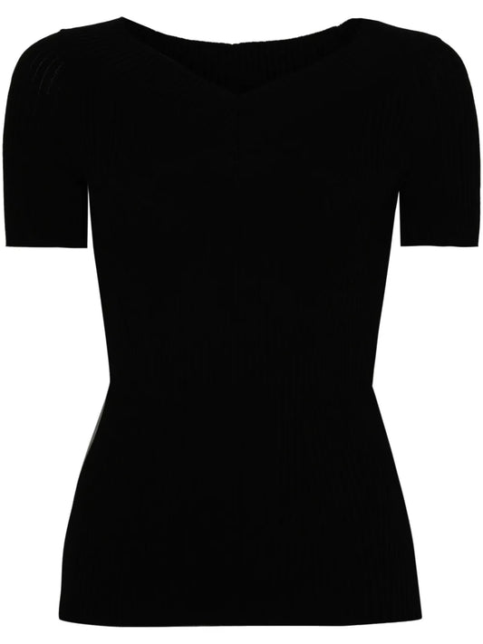 V-Neck Knitted Top