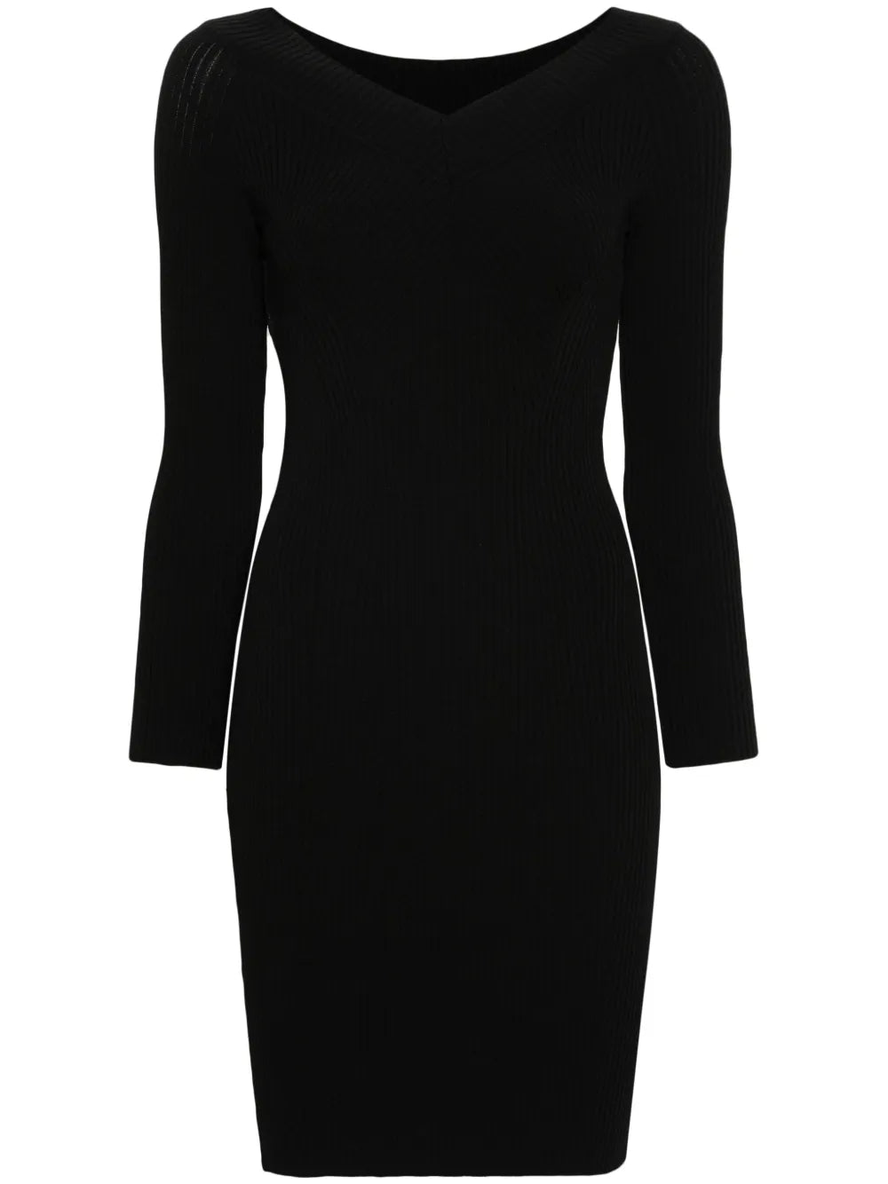 Knitted V-Neck Dress