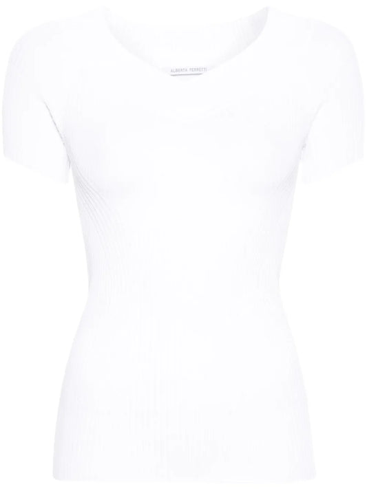 V-Neck Knitted Top