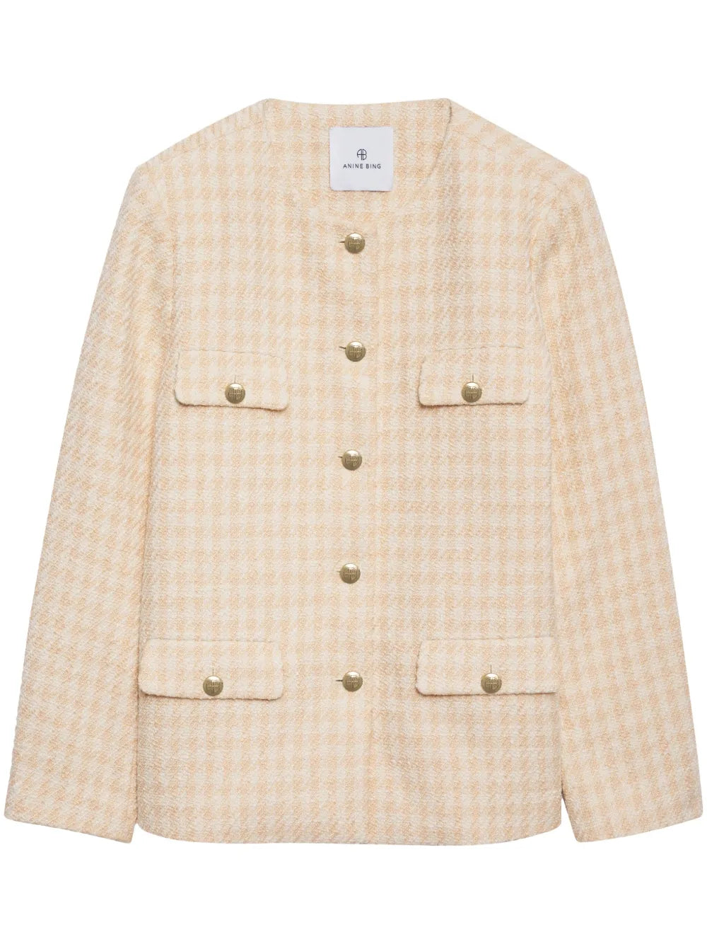 Janet Houndstooth Tweed Jacket