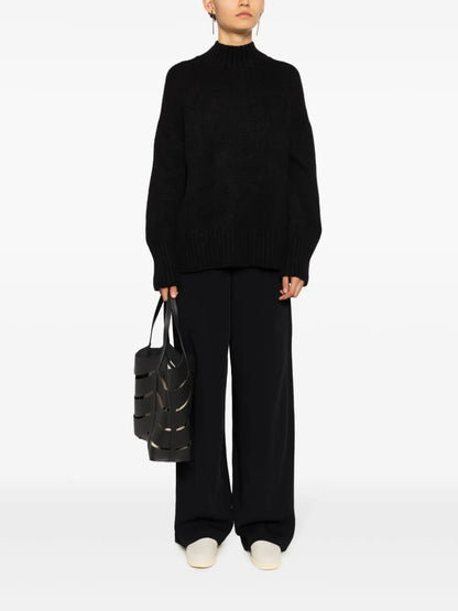 Mock-Neck Chunky-Knit Jumper