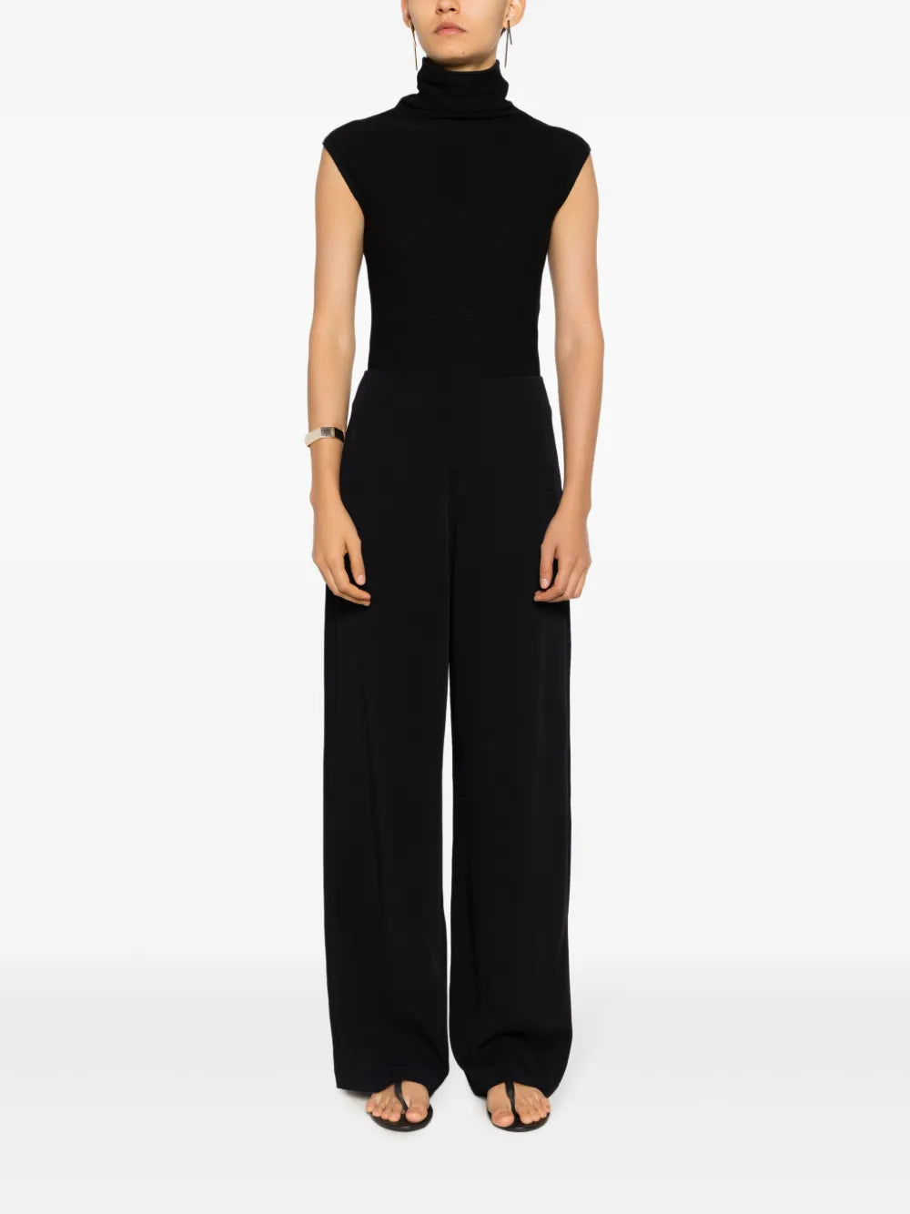 High-Neck Knitted Bodysuit