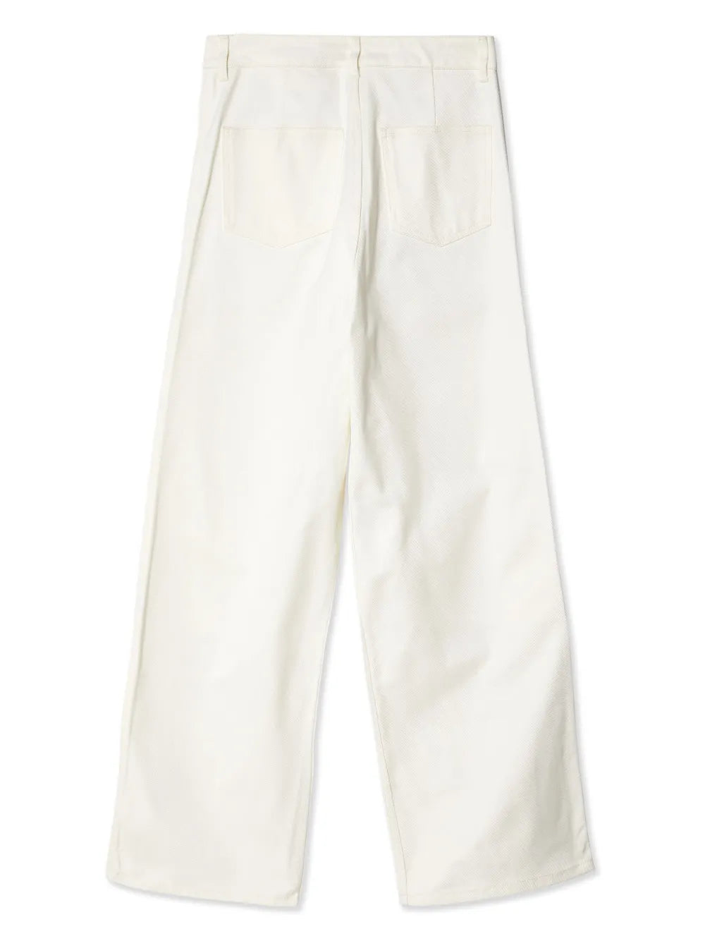 Double-Knee Straight-Leg Cotton Trousers