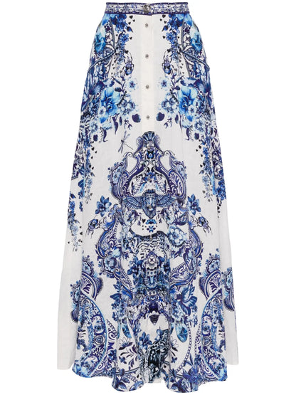 Glaze And Graze Linen Skirt