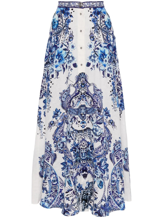 Glaze And Graze Linen Skirt