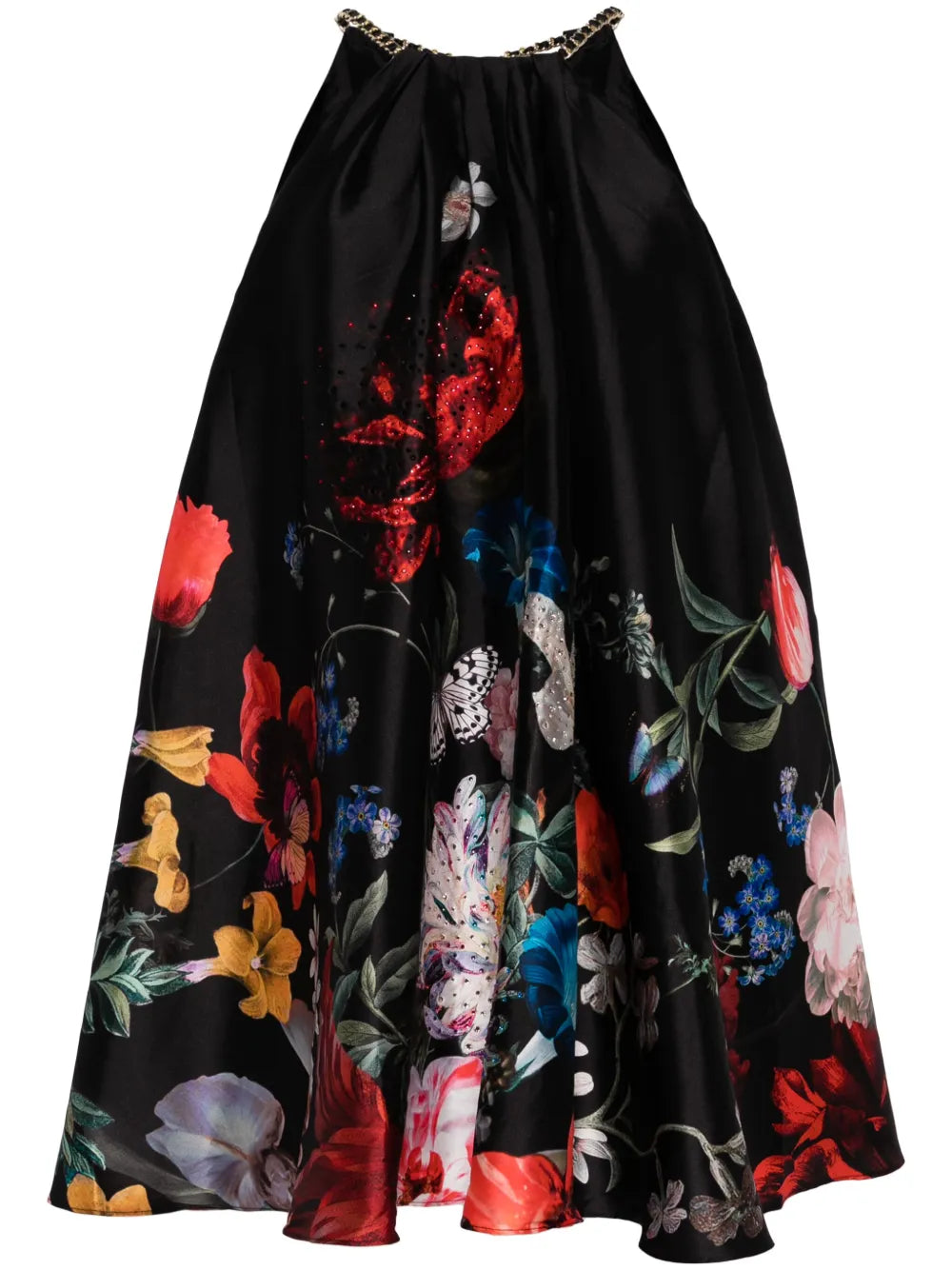 Floral-Print Mini Dress