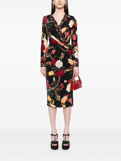 Magic In The Manuscripts Wrap Dress