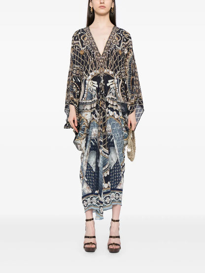 Long Printed Kaftan