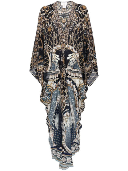 Long Printed Kaftan