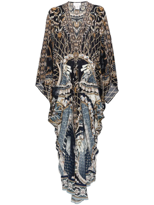 Long Printed Kaftan