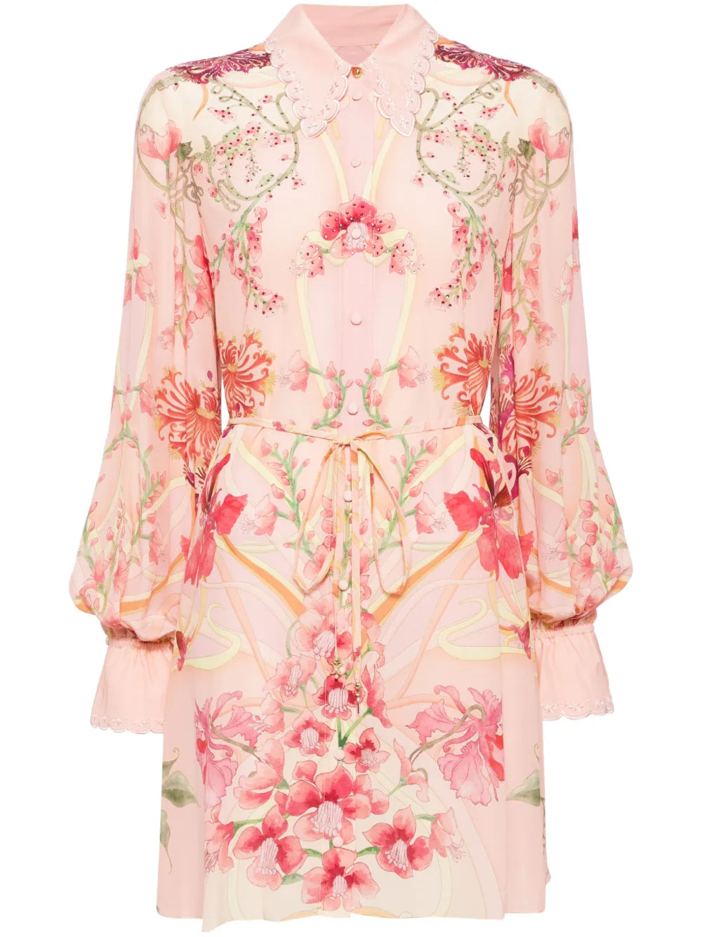 Floral-Print Shift Shirtdress