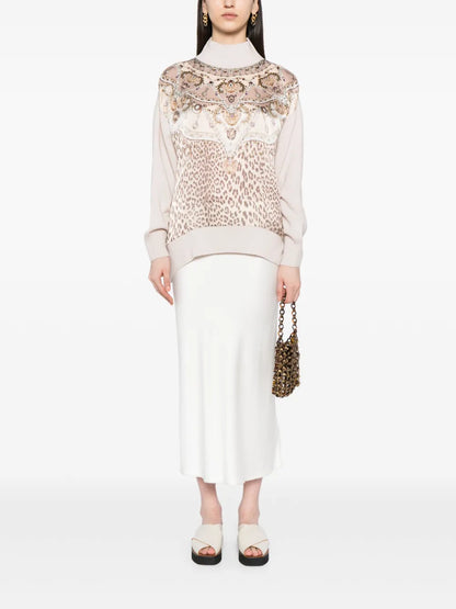 Knitted Turtle Neck Top