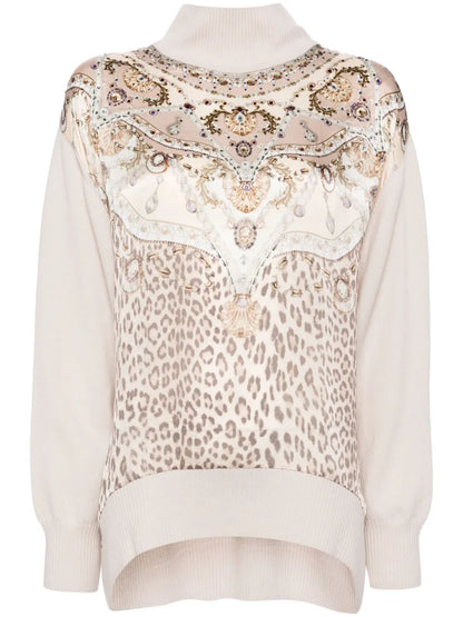 Knitted Turtle Neck Top