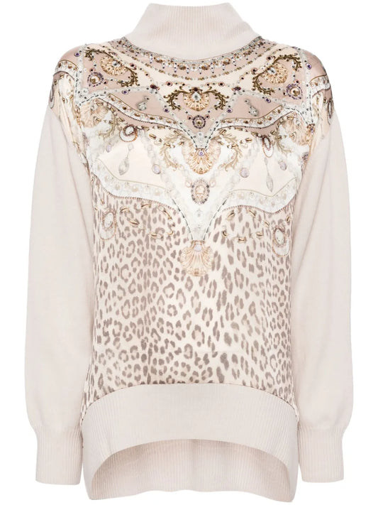 Knitted Turtle Neck Top