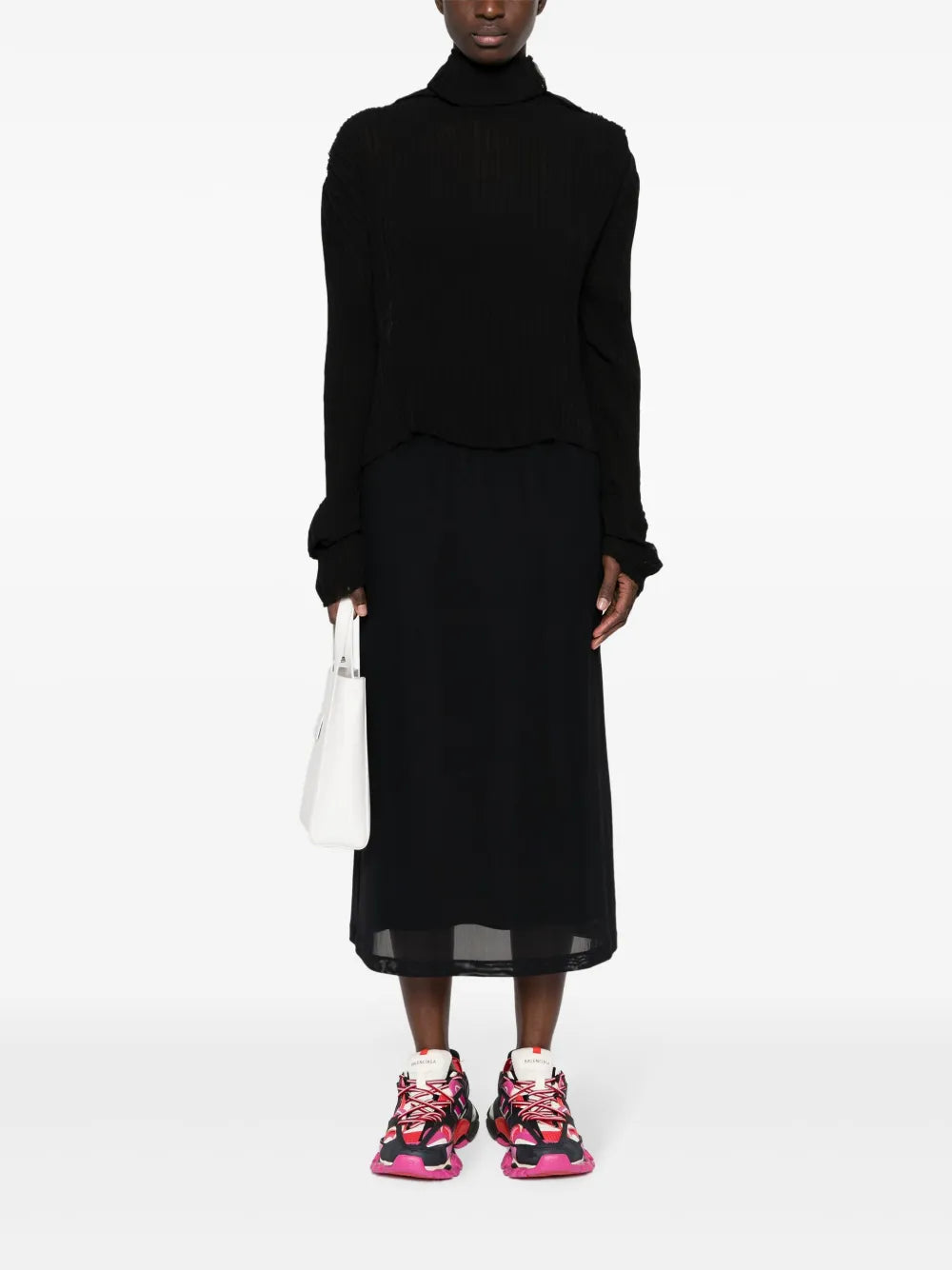 Plissé Single-Stitch Logo Top