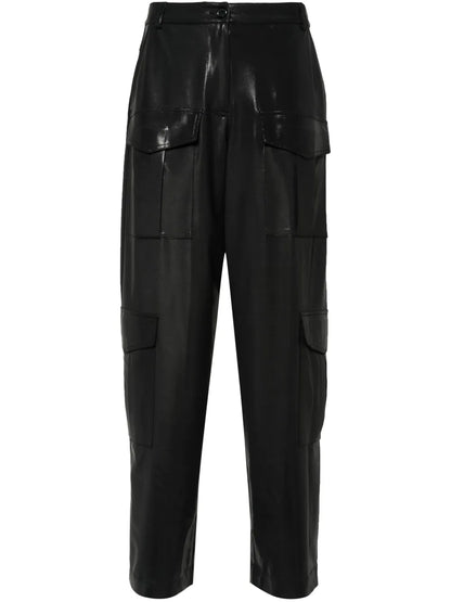 Lamé Effect Cargo Pants