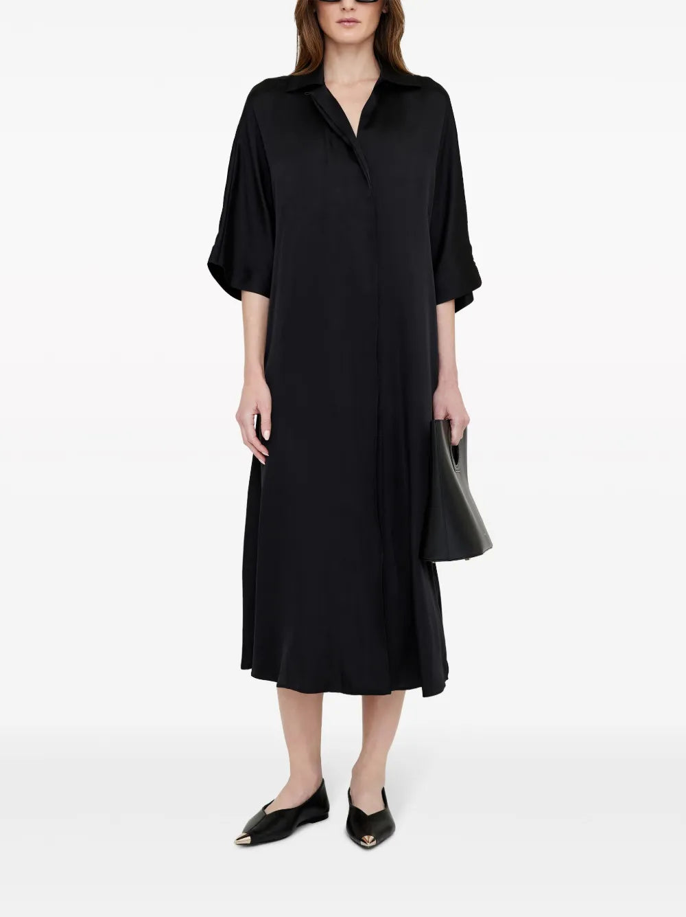Julia Satin Shirtdress