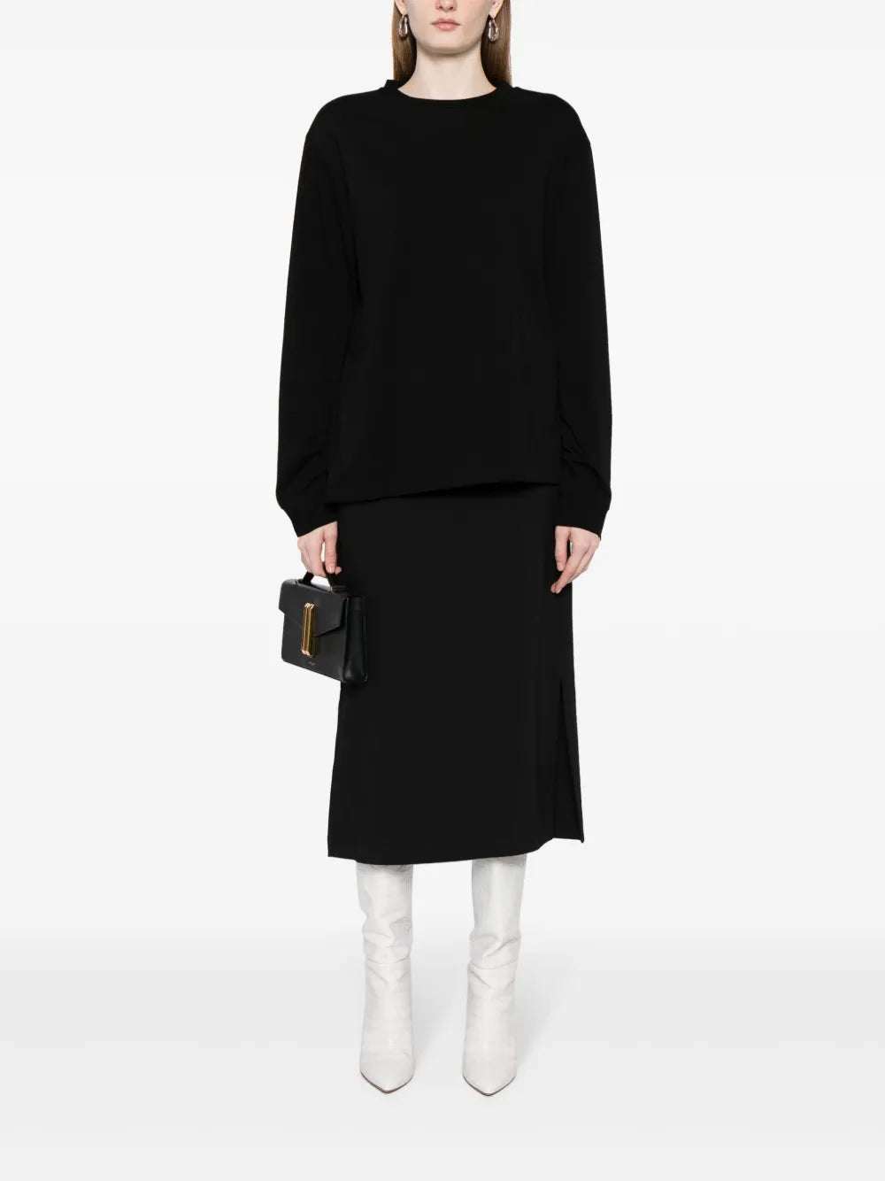 Long-Sleeve Crew-Neck Top