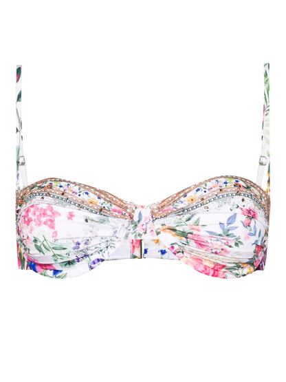 Plumes And Parterres Bikini Top