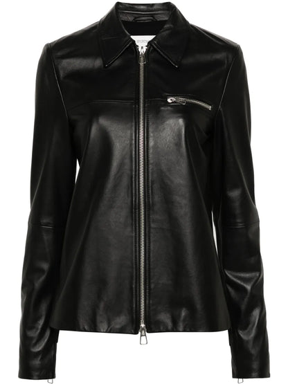 Zipped Leather Jacket